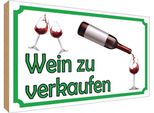 Vianmo Insegna In Legno 30X40 Cm Wein Zu Verkaufen Alkohol