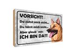 Vianmo Insegna In Legno 30X40 Cm Vorsicht Hund Du Siehst Mich Nicht