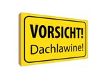 Vianmo Insegna In Legno 30X40 Cm Vorsicht Dachlawine Warnschild