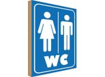Vianmo Insegna In Legno 40X30 Cm Wc Piktogramm Toilette
