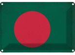 Vianmo Insegna Di Latta 20X30 Cm Bangladesch Bangladesh Vintage