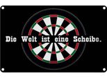 Vianmo Insegna Di Latta 20X30 Cm Dart Die Welt Ist Eine Scheibe