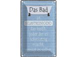 Vianmo Insegna Di Latta 18X12 Cm Das Bad Ist Selbstreinigend