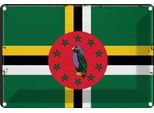 Vianmo Insegna Di Latta 12X18 Cm Bandiera Dominicas Flag Of Dominica