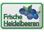 Vianmo Insegna Di Latta 20X30 Cm Frische Heidelbeeren Hofladen