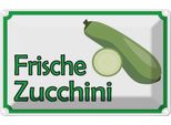 Vianmo Insegna Di Latta 20X30 Cm Frische Zucchini Hofladen