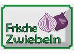 Vianmo Insegna Di Latta 20X30 Cm Frische Zwiebeln Hofladen
