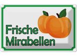 Vianmo Insegna Di Latta 20X30 Cm Frische Mirabellen Hofladen