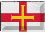Vianmo Insegna Di Latta 20X30 Cm Bandiera Guernseys Flag Of Guernsey