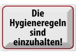 Vianmo Insegna Di Latta 12X18 Cm Hygieneregeln Sind Einzuhalten
