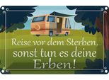Vianmo Insegna Di Latta 20X30 Cm Reise Vor Dem Sterben Erben