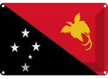 Vianmo Insegna Di Latta 12X18 Cm Bandiera Papua?Neuguinea Papua New Guinea