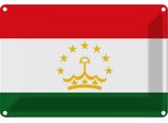 Vianmo Insegna Di Latta 12X18 Cm Bandiera Tadschikistan Flag Of Tajikistan