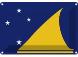 Vianmo Insegna Di Latta 12X18 Cm Bandiera Tokelaus Flag Of Tokelau