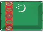 Vianmo Insegna Di Latta 20X30 Cm Bandiera Turkmenistans Turkmenistan