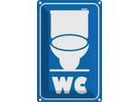 Vianmo Insegna Di Latta 30X20 Cm Wc Piktogramm Toilette
