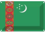 Vianmo Insegna Di Latta 20X30 Cm Bandiera Turkmenistans Flag Turkmenistan