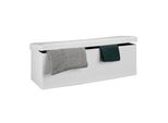 Panca Pieghevole Con Contenitore RD19049, Bianco