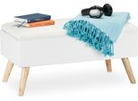 Panca Imbottita Con Contenitore RD28940, Bianco