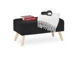 Panca Imbottita Con Contenitore RD28940, Nero