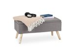 Panca Imbottita Con Contenitore RD28940, Grigio