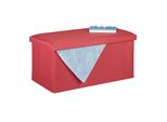 Relaxdays 10031616_708 Relaxdays Sitzbank Rot 76,5 Cm