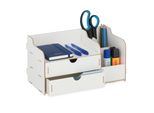 Organizzatore Da Tavolo Con Scomparti RD42745, Bianco