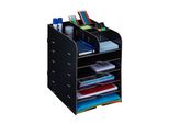Organizzatore Da Scrivania Con Scomparti RD42749, Nero