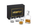 Relaxdays Set Da 5 Pezzi Per Whisky Con Caraffa E Bicchieri