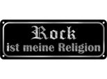 Vianmo Insegna Di Latta 10X27 Cm Rock Ist Meine Religion