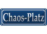 Vianmo Insegna Di Latta 10X27 Cm Chaos-Platz