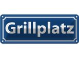 Vianmo Insegna Di Latta 10X27 Cm Grillplatz