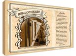 Vianmo Insegna In Legno 12X18 Cm Bibliothekar