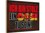Vianmo Insegna In Legno 12X18 Cm Ich Bin Stolz Ein Ossi Zu Sein