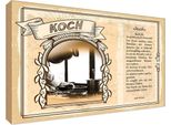 Vianmo Insegna In Legno 12X18 Cm Koch