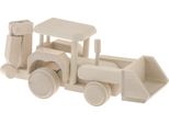 Escavatore Trattore Giocattolo In Legno A Decoupage Eko Pl Per Bambini