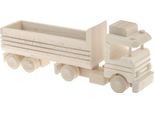 Camion Con Area Di Carico Mobile Giocattolo In Legno A Decoupage Eko Per Bambini