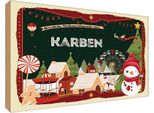 Vianmo Insegna In Legno 12X18 Cm Weihnachten Aus Karben