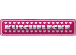 Vianmo Insegna Di Latta 10X46 Cm Kuschelecke Herzen