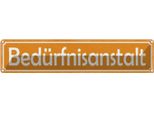 Vianmo Insegna Di Latta 10X46 Cm BedüRfnisanstalt Wc Toiletten