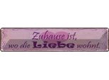 Vianmo Insegna Di Latta 10X46 Cm Zuhause Ist Wo Die Liebe Wohnt