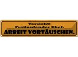Vianmo Insegna Di Latta 10X46 Cm Vorsicht Freilaufebder Chef
