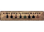 Vianmo Insegna Di Latta 10X46 Cm Bier Gruppen Therapie Hier Wird