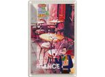 Vianmo Insegna Di Latta 18X12 Cm Frankreich Restaurant GemäLde StüHle
