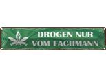 Vianmo Insegna Di Latta 10X46 Cm Drogen Nur Vom Fachmann