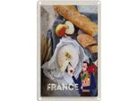 Vianmo Insegna Di Latta 18X12 Cm Frankreich Baguette KäSe Birne Olive