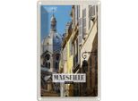 Vianmo Insegna Di Latta 18X12 Cm Marseille France Retro Altstadt