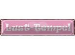 Vianmo Insegna Di Latta 10X46 Cm Lust Tempel Herz Rosa