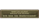 Vianmo Insegna Di Latta 10X46 Cm Bin Im Ruhestand Muss Ich Nicht