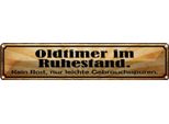 Vianmo Insegna Di Latta 10X46 Cm Oldtimer Im Ruhestand Kein Rost